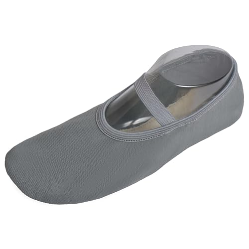Lappade Gummisohle Trampolinschuhe, Gymnastikschuhe, Schläppchen, Turnschläppchen grau Art. 288G Gr. 34 von Lappade