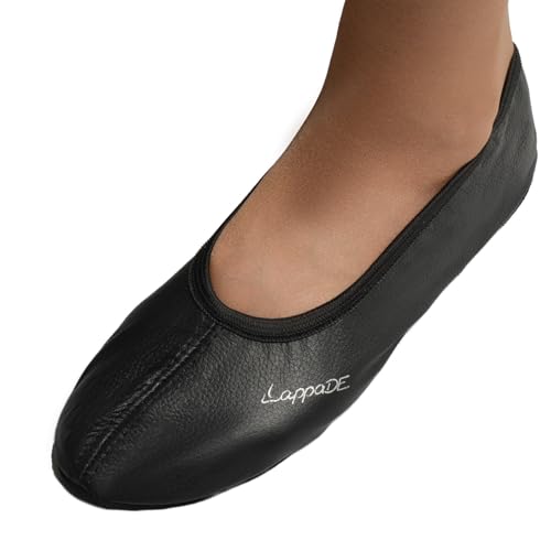 Lappade Ledersohle schwarz Gymnastikschuhe, Schläppchen, Turnschläppchen (Art. 200 Gr. 37 EU) von Lappade