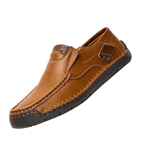 Herren-Laufschuhe, Wanderschuhe für Herren, Baumwolle, bequem und weich, leicht, mit Stahlkappe, Geschenke für Herren, braun, 39 EU Herren-Laufschuhe, Wanderschuhe für Herren, Baumwolle, bequem und weich, leicht, mit Stahlkappe, Geschenke für Herren, braun, 39 EU von Laquieio