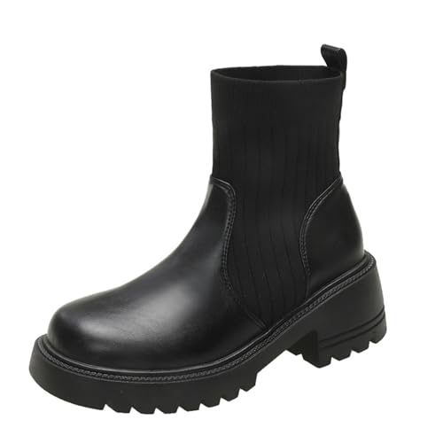 Laquieio 2025 Damen-Stiefeletten, hohe Absätze, modisch, lässig, Herbst, flache Stiefel mit Reißverschluss, lässig, für den Winter, 1, Schwarz , 41 EU Laquieio 2025 Damen-Stiefeletten, hohe Absätze, modisch, lässig, Herbst, flache Stiefel mit Reißverschluss, lässig, für den Winter, 1, Schwarz , 41 EU von Laquieio