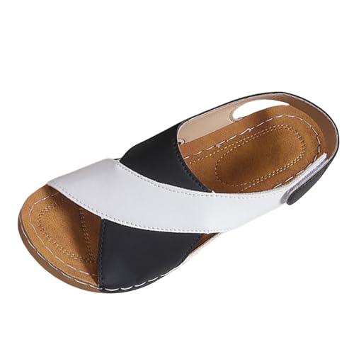 Laquieio Verstellbare und bequeme Sandalen für Damen, Sommer, Strand, mit rutschfester Sohle und weichem Futter mit Schnalle und Knöchelriemen, Schwarz , 45 EU Laquieio Verstellbare und bequeme Sandalen für Damen, Sommer, Strand, mit rutschfester Sohle und weichem Futter mit Schnalle und Knöchelriemen, Schwarz , 45 EU von Laquieio