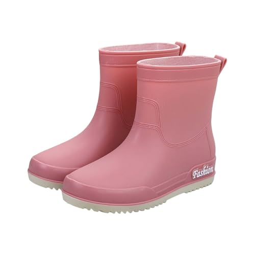 Laquieio Wasserdichte Gummistiefel, wasserdicht, winddicht, sehr bequem, Gummi, gepolstert, Baumwolle, Gummistiefel für Damen, günstig, 1 Stück, Pink, 37 EU Laquieio Wasserdichte Gummistiefel, wasserdicht, winddicht, sehr bequem, Gummi, gepolstert, Baumwolle, Gummistiefel für Damen, günstig, 1 Stück, Pink, 37 EU von Laquieio