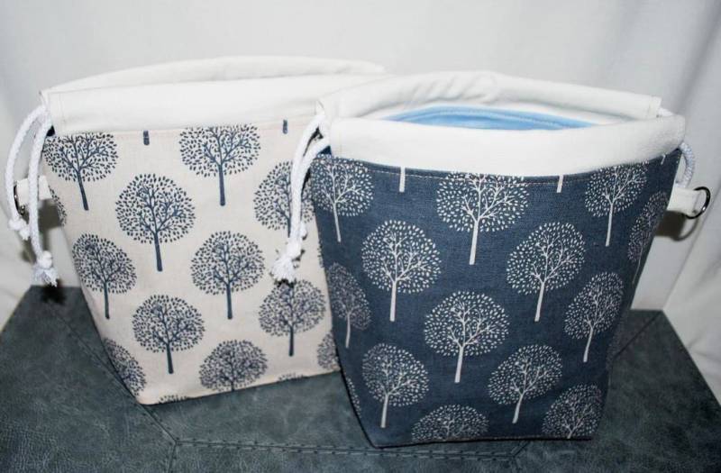Strickorganisierer Strickprojekttasche Geldbaum Druck Strickschale Projekttasche Kordelzugtasche Stricknadel Organizer Garn Tote von Lar2ok