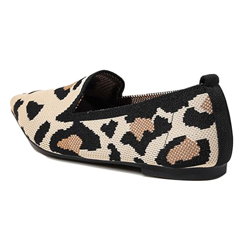 LarDorLin Ballet Flach Damen Pointed Toe Strickented Dolly Shoe Ohne Verschluss Buro Arbeit Loafer Komfort Gehen Driving Flach Schuhe Leopard Gr 34 EU LarDorLin Ballet Flach Damen Pointed Toe Strickented Dolly Shoe Ohne Verschluss Buro Arbeit Loafer Komfort Gehen Driving Flach Schuhe Leopard Gr 34 EU von LarDorLin