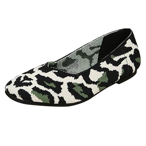 LarDorLin Stricken Ballet Flach Damen Square Toe Dolly Schuhe Ohne Verschluss Buro Loafer Arbeit Gehen Komfort Flach Schuhe Driving Leopard Gr 36 EU LarDorLin Stricken Ballet Flach Damen Square Toe Dolly Schuhe Ohne Verschluss Buro Loafer Arbeit Gehen Komfort Flach Schuhe Driving Leopard Gr 36 EU von LarDorLin