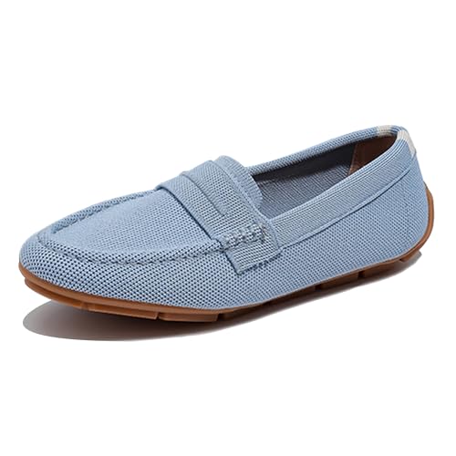 LarDorLin Stricken Loafer Damen Buro Arbeit Flach Ohne Verschluss Leisure Square Toe Ballet Dolly Schuhe Männer Driving Gehen Comfy Blau Gr 34 EU LarDorLin Stricken Loafer Damen Buro Arbeit Flach Ohne Verschluss Leisure Square Toe Ballet Dolly Schuhe Männer Driving Gehen Comfy Blau Gr 34 EU von LarDorLin