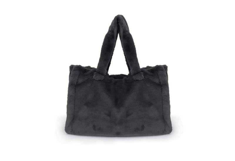 Lara Laurén Handtasche Plüsch Umhängetasche, Shopper mit Innenfach, flauschige Tote Bag mit Magnetverschluss von Lara Laurén