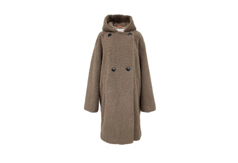 Lara Laurén Plüschjacke moderner Kuschelmantel aus Teddyfell flauschiger und leichter Kapuzenmantel von Lara Laurén