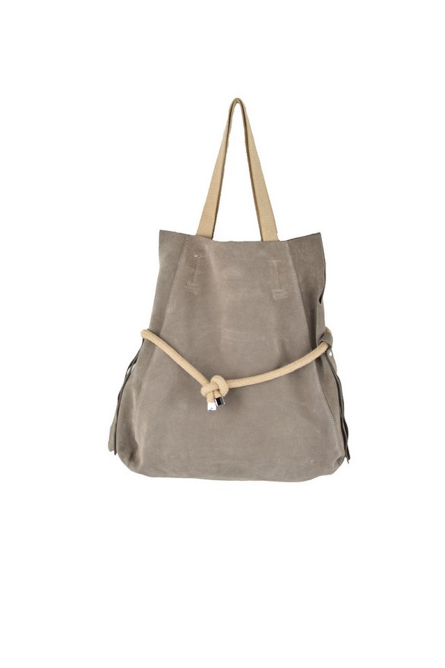 Lara Laurén Shopper Boho Veloursleder Handtasche made in Italy (2-tlg), echt Leder Lara Laurén Shopper Boho Veloursleder Handtasche made in Italy (2-tlg), echt Leder von Lara Laurén