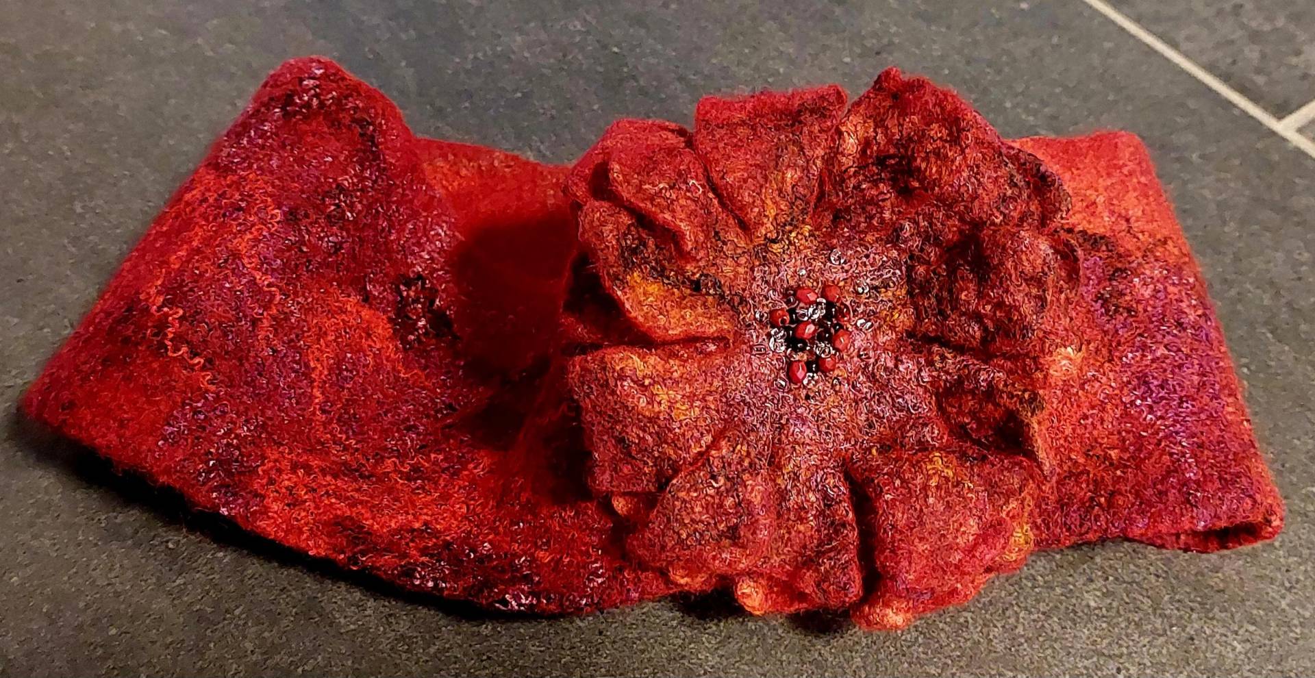 stirnband Aus Filz, Warmes Wolle Gefltzt, Haarband, Ohrenwärmer von LaraBuDE