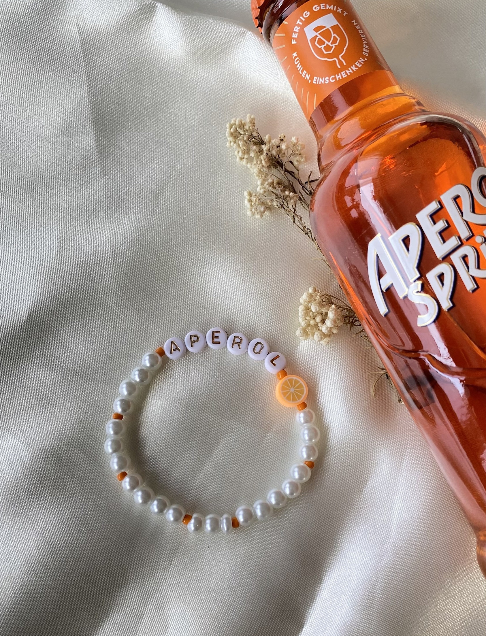 Aperol Spritz Perlenarmband/Geschenkidee Selbstgemachter Schmuck Aperol Spritz Perlenarmband/Geschenkidee Selbstgemachter Schmuck von kleinkramstube