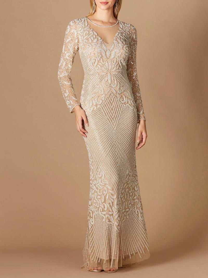 Ausgestattet Mit Langen Ärmeln Und Perlen von LaraNewYork