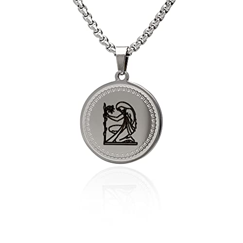 LaraZeidler Berlin Sternzeichen Kette Jungfrau für Damen und Herren Tierkreis Sternbild Zodiac Anhänger aus Edelstahl individuelle Kettenlänge wählbar. von LaraZeidler Berlin