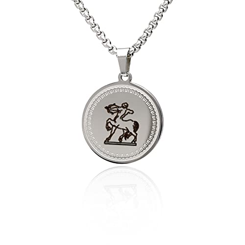 LaraZeidler Berlin Sternzeichen Kette Schütze für Damen und Herren Tierkreis Sternbild Zodiac Anhänger aus Edelstahl individuelle Kettenlänge wählbar. von LaraZeidler Berlin