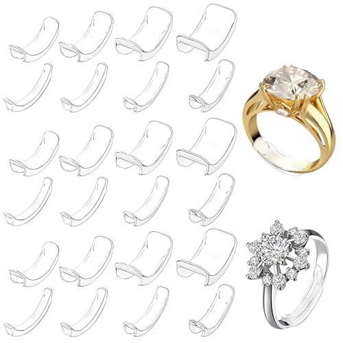 8 Stück Ring Verkleinerung Unsichtbar,Ringgrößenversteller,Ringverkleinerer Unsichtbar,Ringverkleinerer Unsichtbar Adjuster,Ringgrößenversteller Passend Für Männer Und Frauen (Transparent) von Laralily