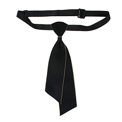 Larcele Grils japanische Damen Schule Uniform vorgebundene Bögen verstellbare Fliege weibliche Band Frauen Hals Krawatten LJD-04 (Schwarz/Kurze Fliege) von Larcele