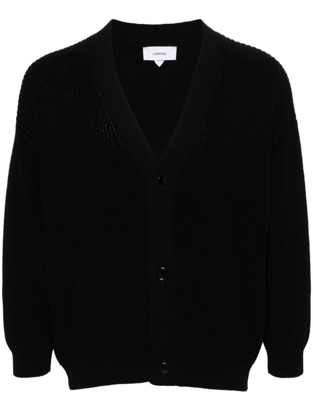 Lardini Cardigan mit V-Ausschnitt - Schwarz von Lardini