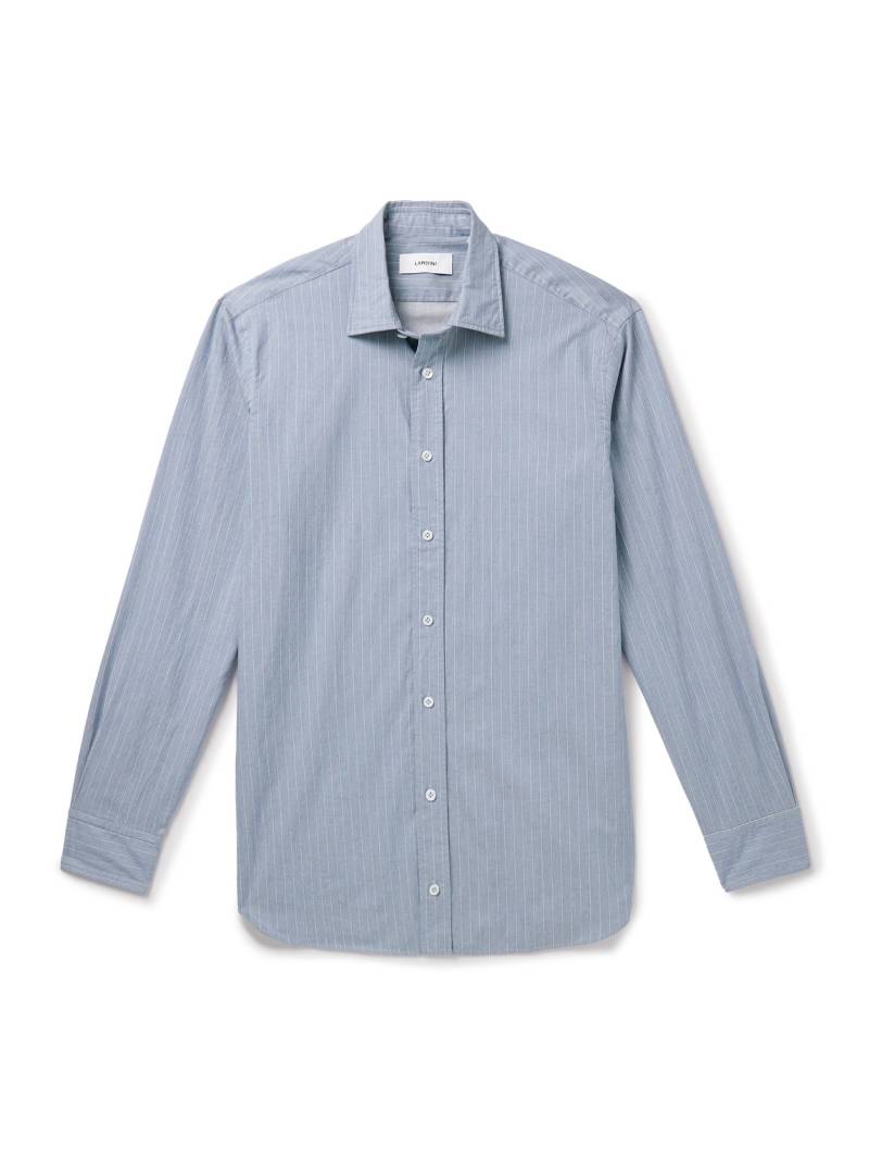Lardini - Dante Striped Cotton Shirt - Men - Blue - EU 41 von Lardini