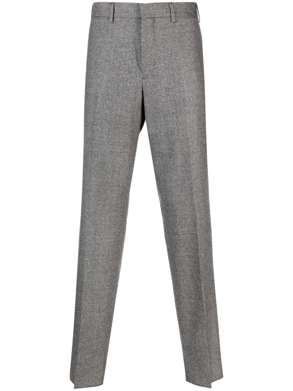 Lardini Kurt Tapered-Hose mit Hahnentrittmuster - Schwarz von Lardini