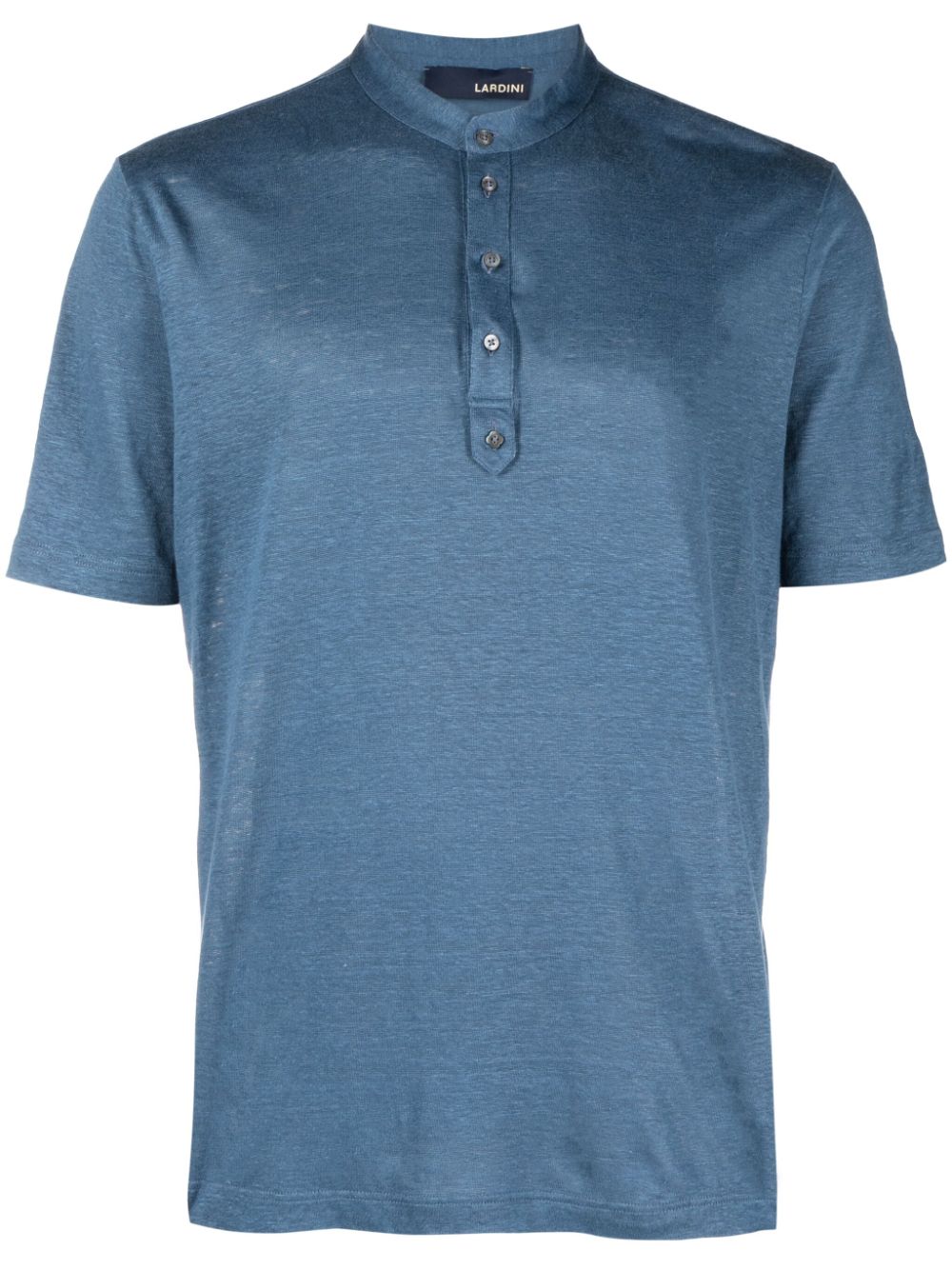 Lardini Poloshirt aus Leinen - Blau von Lardini