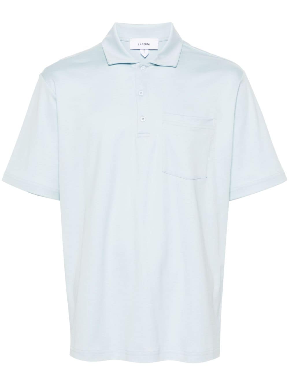 Lardini Poloshirt mit aufgesetzter Tasche - Blau von Lardini