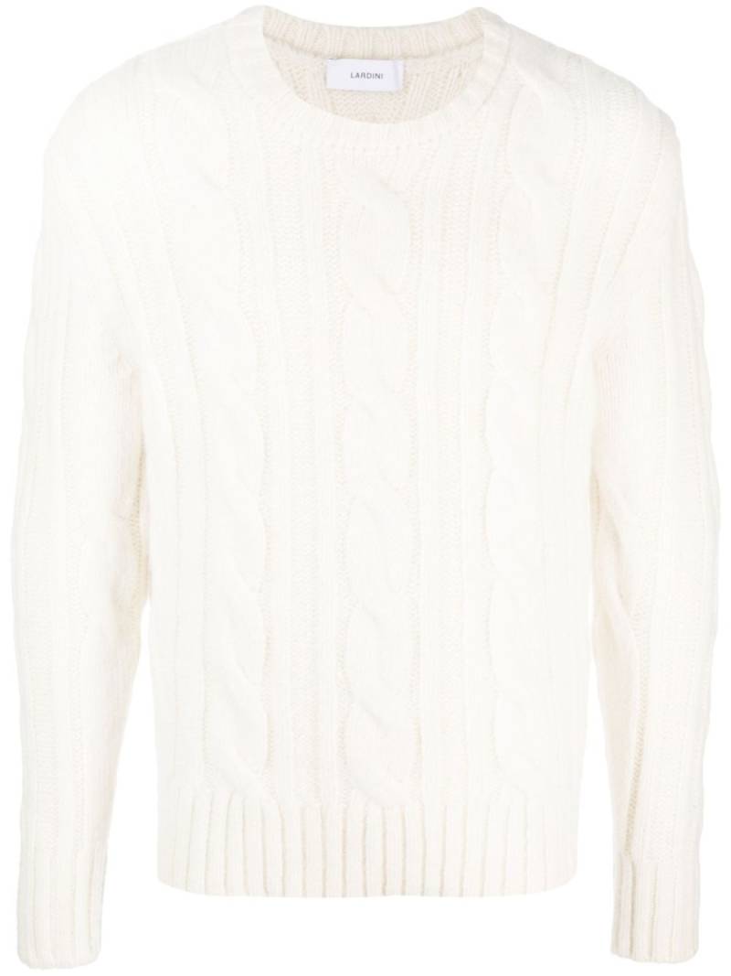 Lardini Pullover mit Zopfmuster - Nude von Lardini