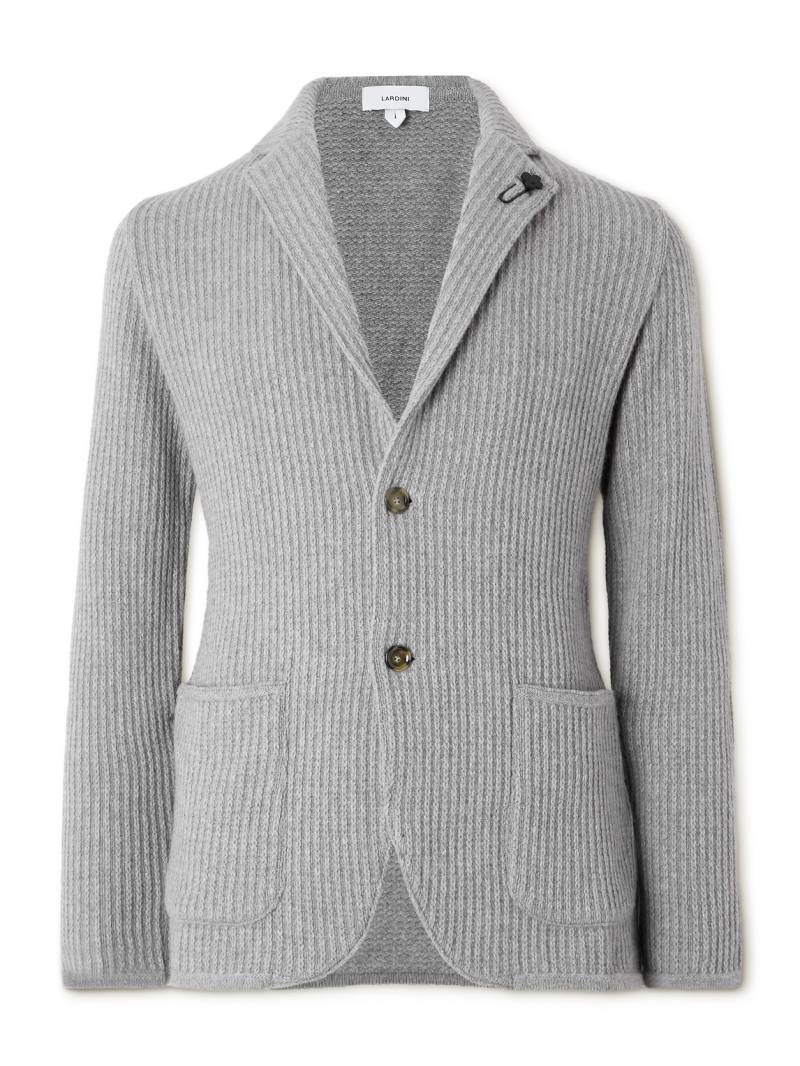 Lardini - Ribbed Cashmere Cardigan - Men - Gray - L von Lardini