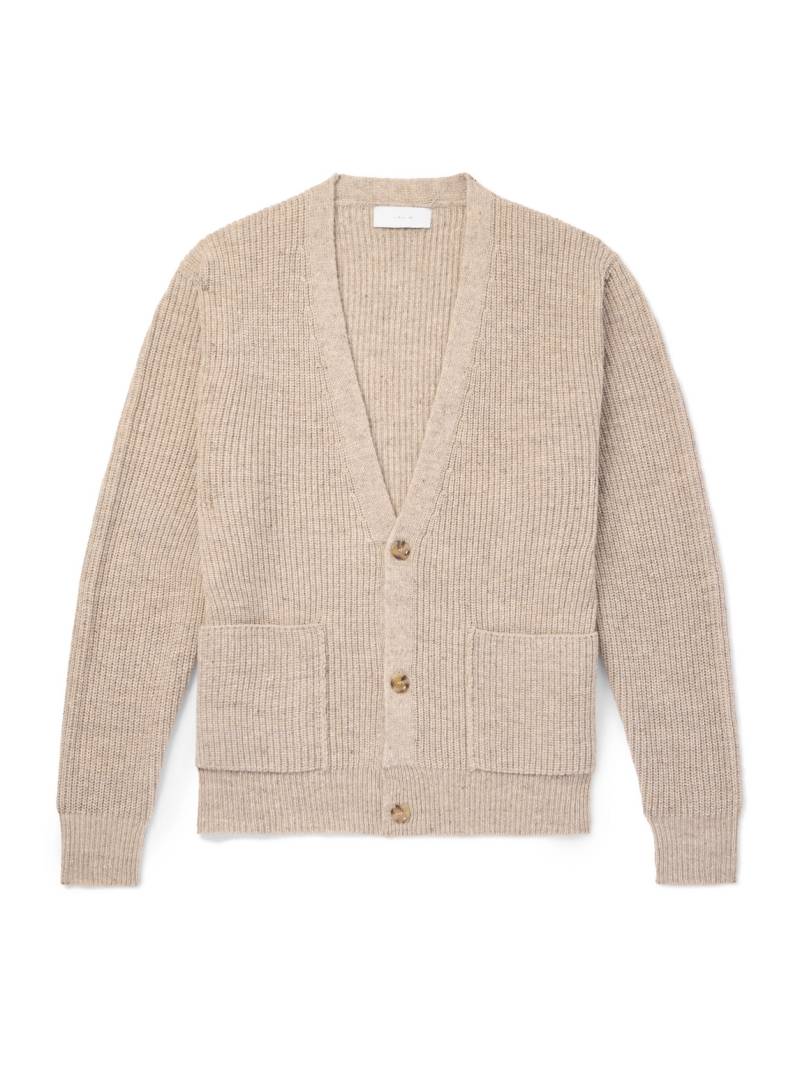 Lardini - Ribbed Wool Cardigan - Men - Neutrals - S von Lardini