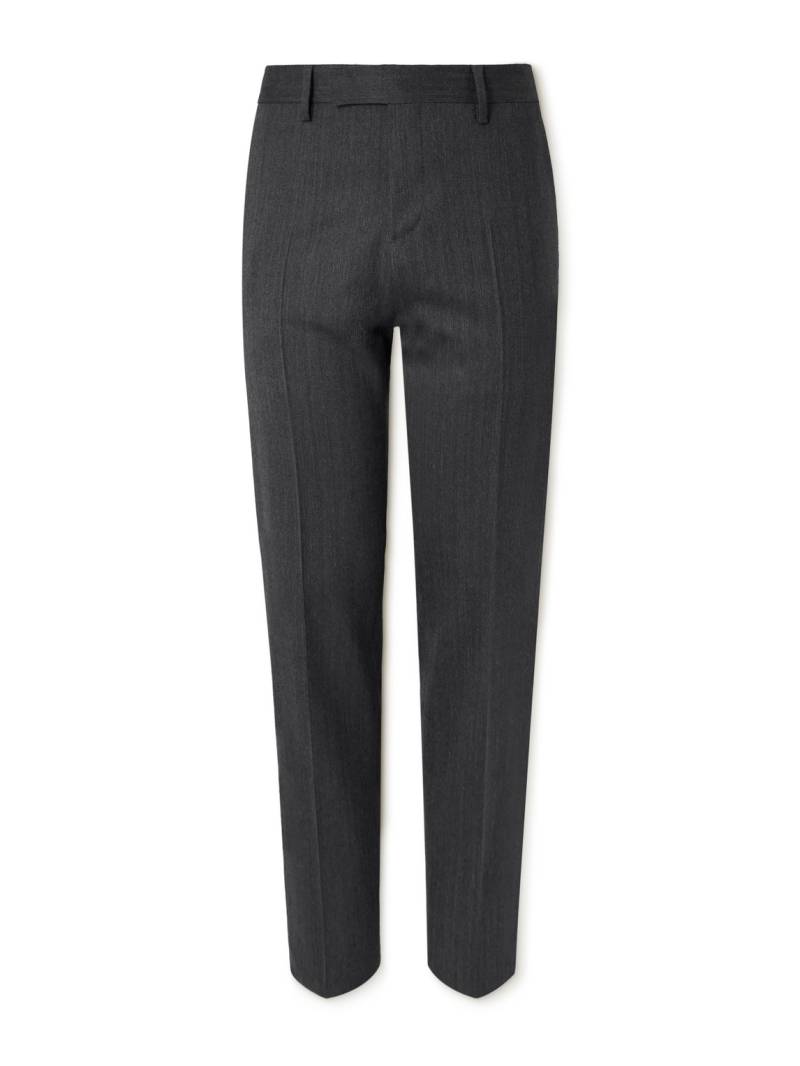 Lardini - Straight-Leg Virgin Wool-Blend Herringbone Suit Trousers - Men - Gray - IT 52 von Lardini