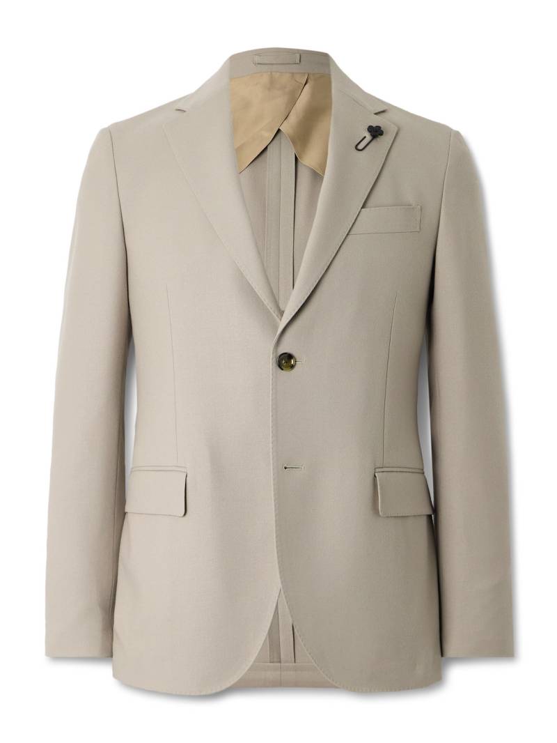Lardini - Virgin Wool-Blend Twill Suit Jacket - Men - Neutrals - IT 50 von Lardini