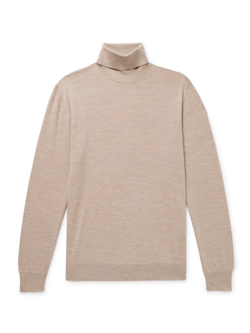 Lardini - Virgin Wool Rollneck Sweater - Men - Neutrals - L von Lardini