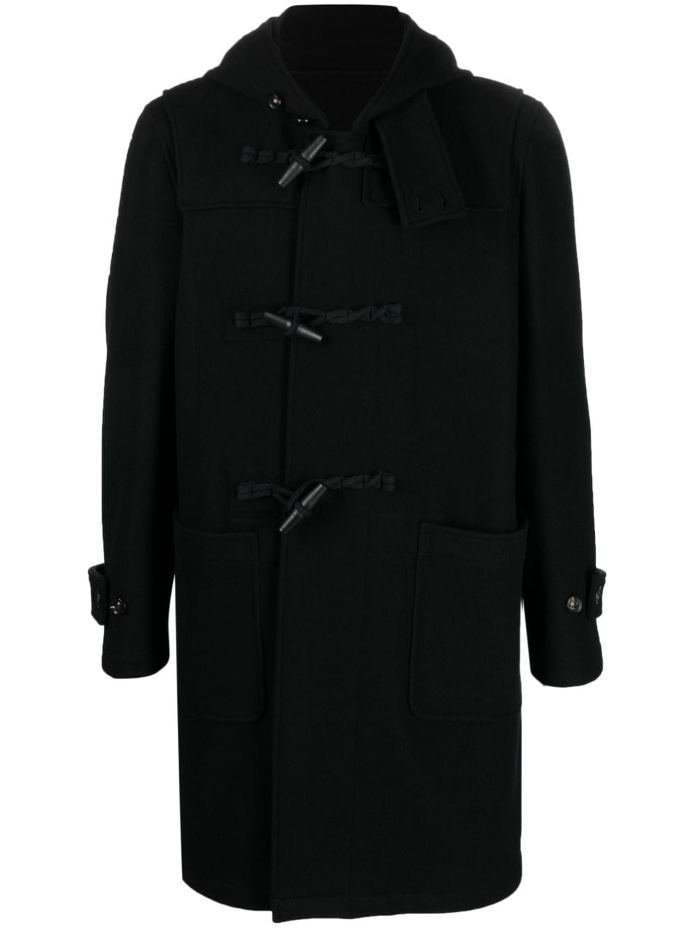 Lardini Dufflecoat mit Kapuze - Schwarz von Lardini