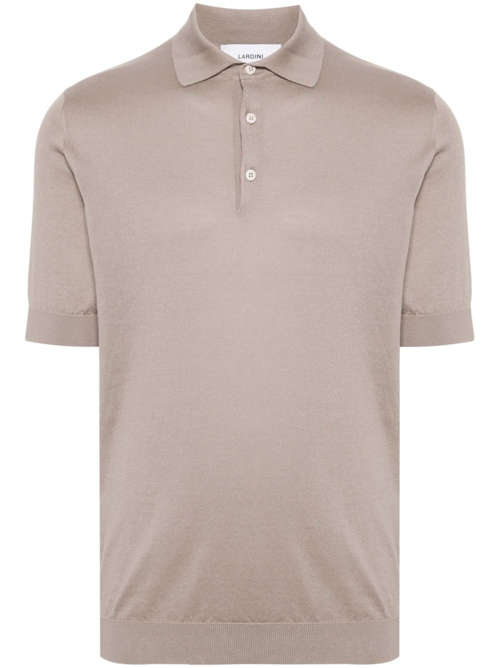 Lardini Gestricktes Poloshirt - Grau von Lardini