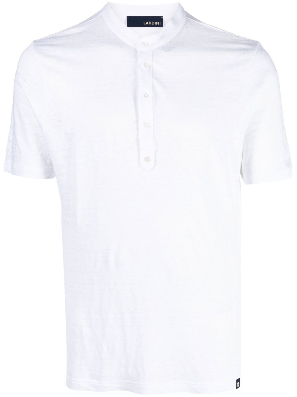 Lardini Poloshirt aus Leinen - Weiß von Lardini