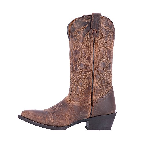 Laredo Damen Maddie Cowboystiefel mit rundem Zehenbereich Westernstiefel, Distressed Tan, 38 EU von Laredo