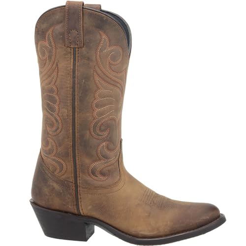 Laredo Damen Bridget Round Toe Cowboy Boots Traditionelle Cowboystiefel, Hellbraun, 39.5 EU von Laredo