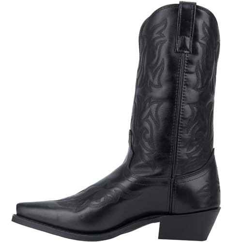 Laredo Herren Hawk Snip Toe Dress Boots Mid Calf - Schwarz, Schwarz, 44 von Laredo