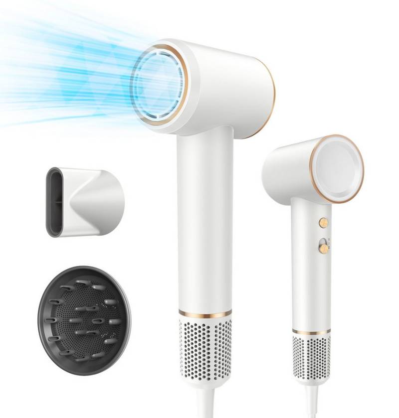 Laresar Haartrockner, Hochgeschwindigkeit, 4 Temperaturstufen, 2 Geschwindigkeitsstufen, 360° Stylingdüse, Leichtes Design, Lonenpflege von Laresar