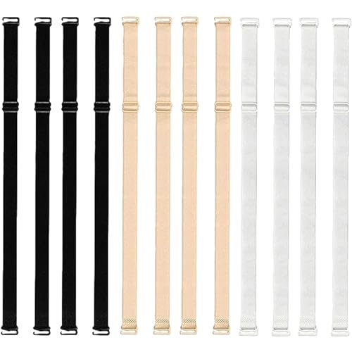 6 Paar BH Träger Verstellbare Bra Straps Ersatz BH Schultergurte Elastischer BH Träger Rutschfester Abnehmbare Bikini Träger Ersatz Für Damen Frauen Mädchen Tops 1.2cm von Larfraecy