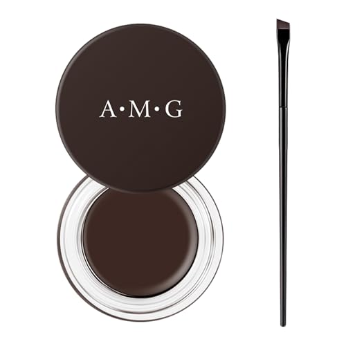 Gel Eyeliner Set 2In1,Schwarzer Gel-Eyeliner, wasserfestes,Eyeliner Gel Eyeliner Wischfester Eyeliner Gel Make-up Hochpigmentiertes Augen-Make-up-Set,Lasting Gel Eyeliner mit Eyeliner-Pinseln (#2) von Larfraecy