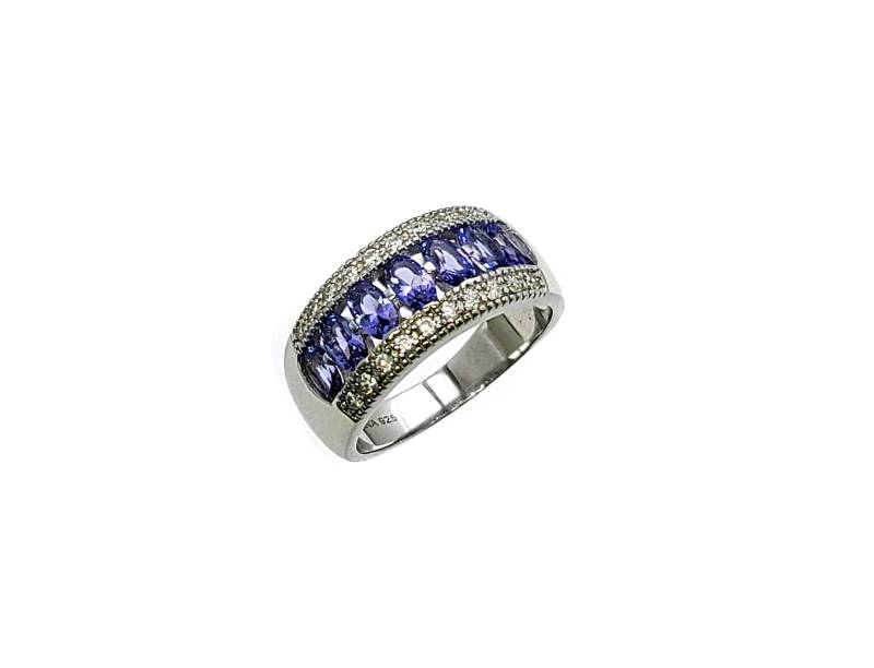 Einzigartiger Tansanit Marquise Ring.925 Sterling Silber Einzigartiger Tansanit Marquise Ring.925 Sterling Silber von Larimar925
