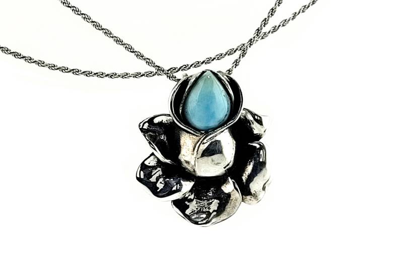 Larimar 12x10 Pear Rose Of The Caribbean .925 Sterling Silber | Brand New Style Video Larimar 12x10 Pear Rose Of The Caribbean .925 Sterling Silber | Brand New Style Video von Larimar925
