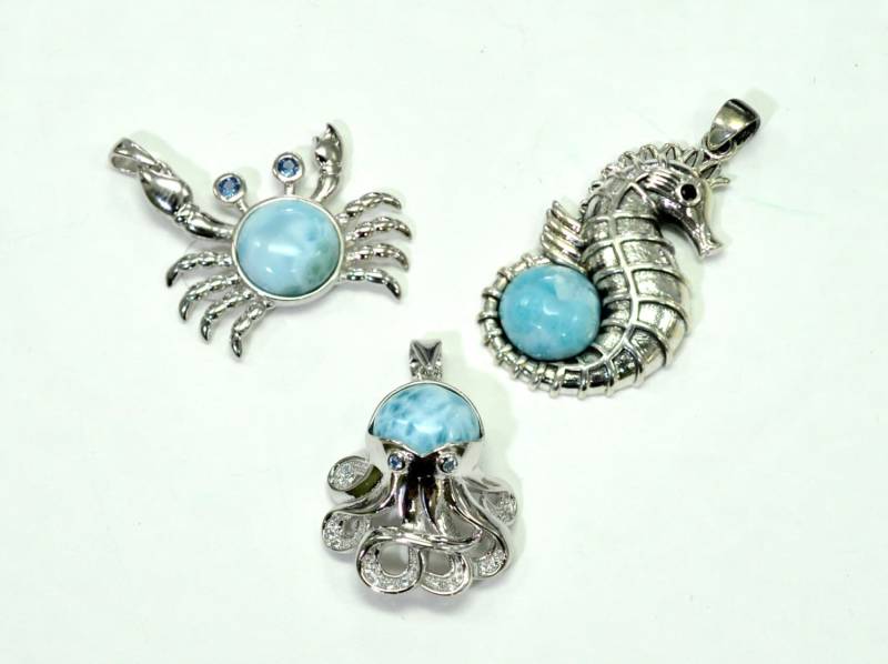 Larimar Anhänger | Wholesale 3 Premium Schmuck. .925 Sterling Silber Larimar Anhänger | Wholesale 3 Premium Schmuck. .925 Sterling Silber von Larimar925