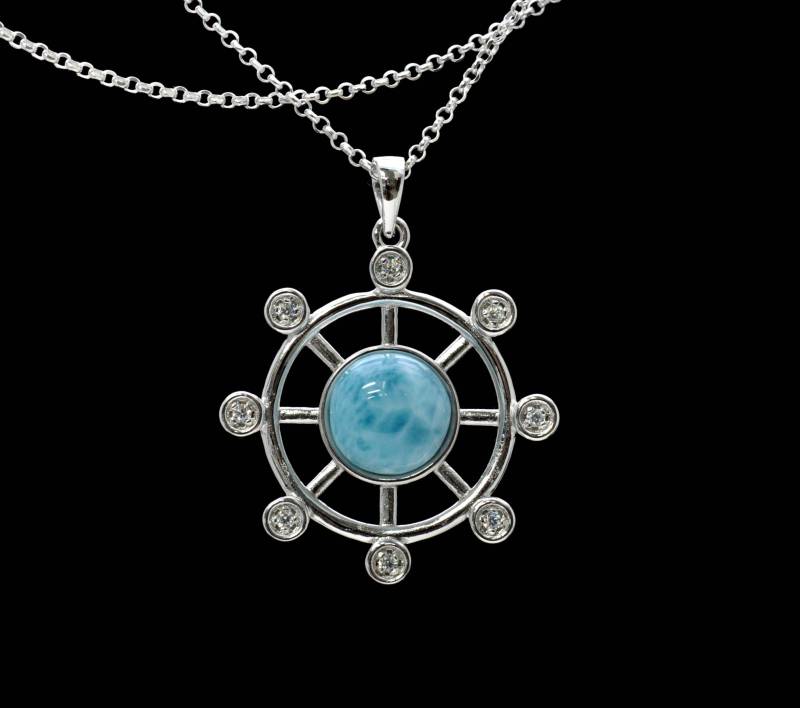 Larimar Bootsrad. 10mm Aaa Natural .925 Sterling Silber | New Style Larimar Bootsrad. 10mm Aaa Natural .925 Sterling Silber | New Style von Larimar925