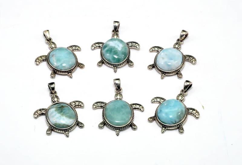 Larimar | Großhandel 12x10mm Oval Meeresschildkröte Sechs Anhänger .925 Sterling Silber Larimar | Großhandel 12x10mm Oval Meeresschildkröte Sechs Anhänger .925 Sterling Silber von Larimar925