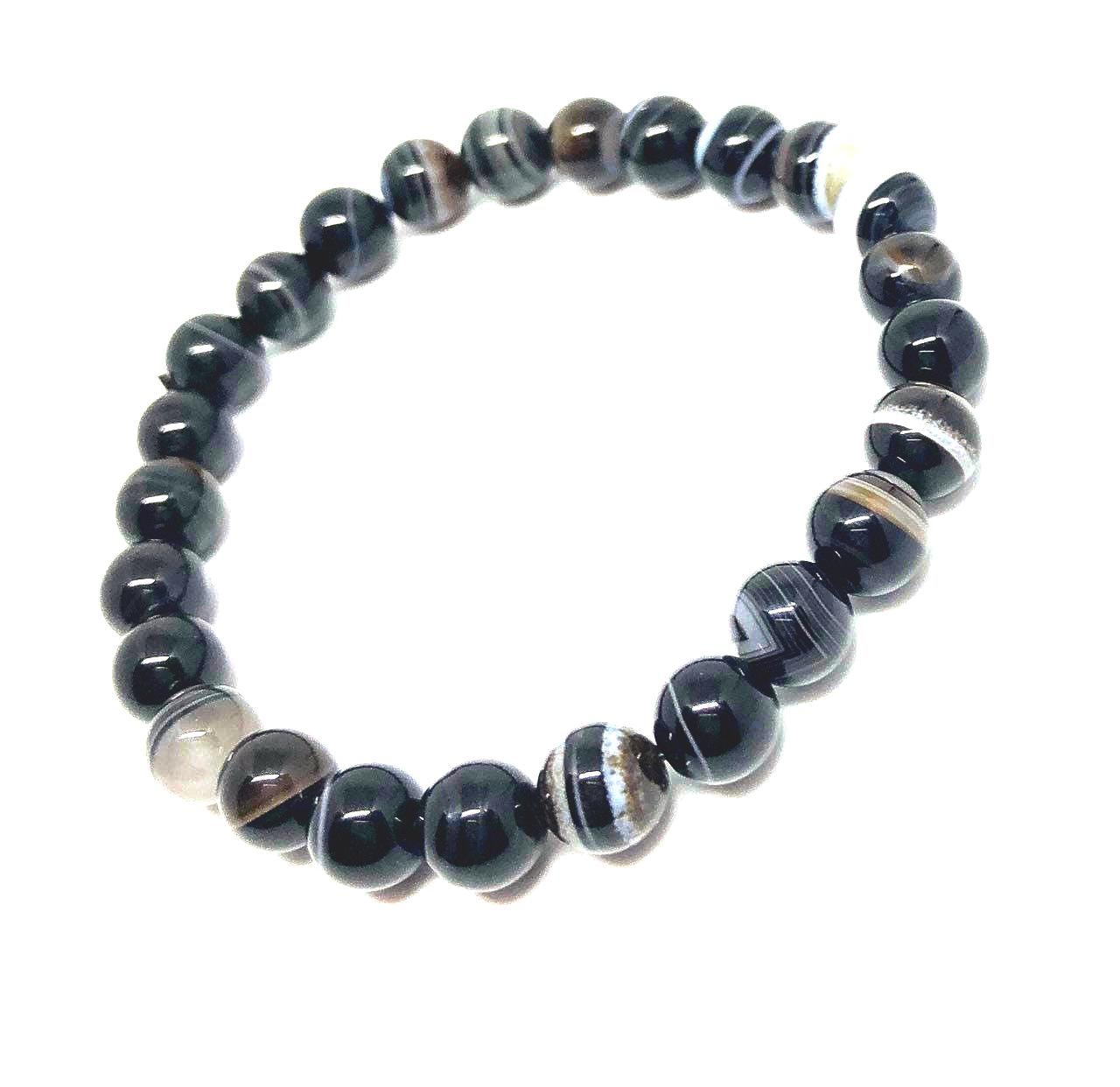Achat Perlen Stretch Armband - 8 Mm Achat Perlen Stretch Armband - 8 Mm von LarineCrafts