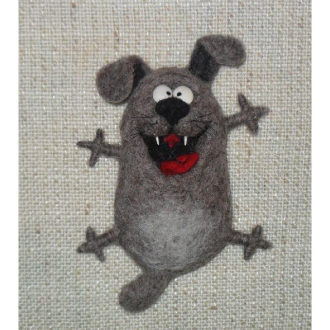 Gefilzter Hund Brosche Pin Filz Original Nadelfilz Einzigartiges Geschenk Geschenke Für Sie Freundin von LarisaWorldOfFelt