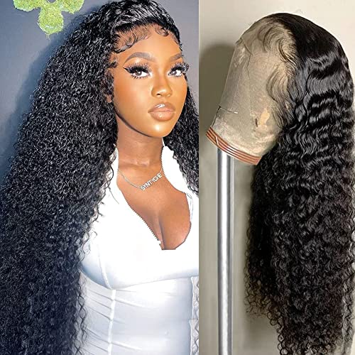 Laritaiya Hd Transparente Tiefwelle, Spitzenfront, Echthaar-Perücke, 61 cm, 13 x 4, für schwarze Frauen, 180 Dichte, natürlicher Haaransatz Laritaiya Hd Transparente Tiefwelle, Spitzenfront, Echthaar-Perücke, 61 cm, 13 x 4, für schwarze Frauen, 180 Dichte, natürlicher Haaransatz von Laritaiya