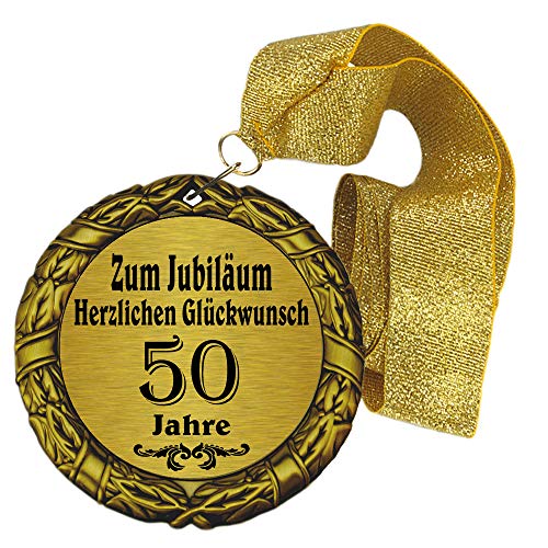 Larius Group Medaille Orden zum Jubiläum 50 Jahre Auszeichnung Ehrenorden zum Geburtstag Geschenk Jubilar (mit Schachtel) von Larius Group