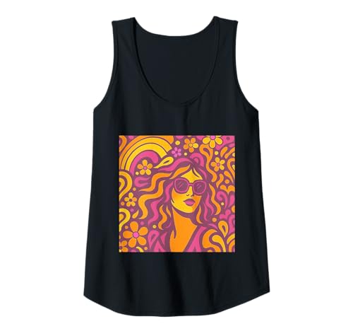 Damen Retro-Cali-Mädchen Tank Top von Lark & Arbor
